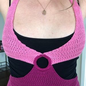 NWOT crochet cut out dress